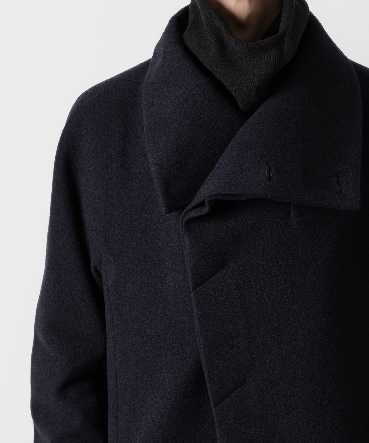 ato(アトウ)のENGLAND LAMB MELTON STAND COLLAR COAT - NAVYの公式通販サイトsession福岡セレクトショップ