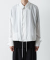 【ato】　DOUBLE CUFFS ZIP SHIRT - WHITE