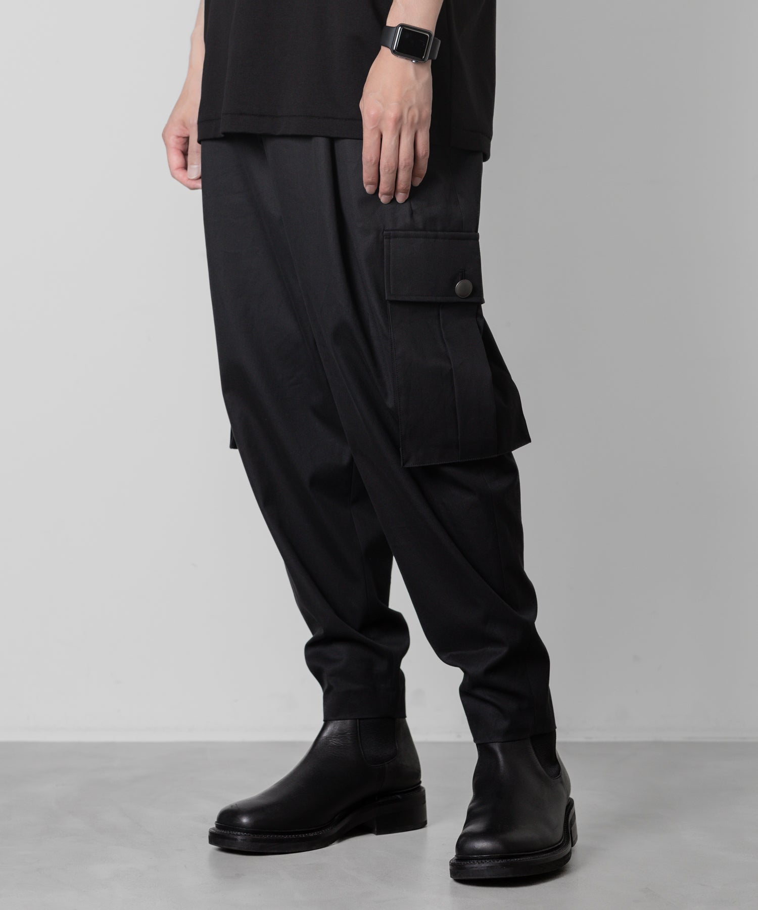 ato(アトウ)のCOTTON MILITARY PANTS - BLACKの公式通販サイトsession福岡セレクトショップ