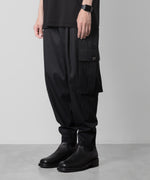 画像をギャラリービューアに読み込む, ato(アトウ)のCOTTON MILITARY PANTS - BLACKの公式通販サイトsession福岡セレクトショップ
