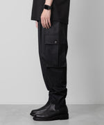 画像をギャラリービューアに読み込む, ato(アトウ)のCOTTON MILITARY PANTS - BLACKの公式通販サイトsession福岡セレクトショップ
