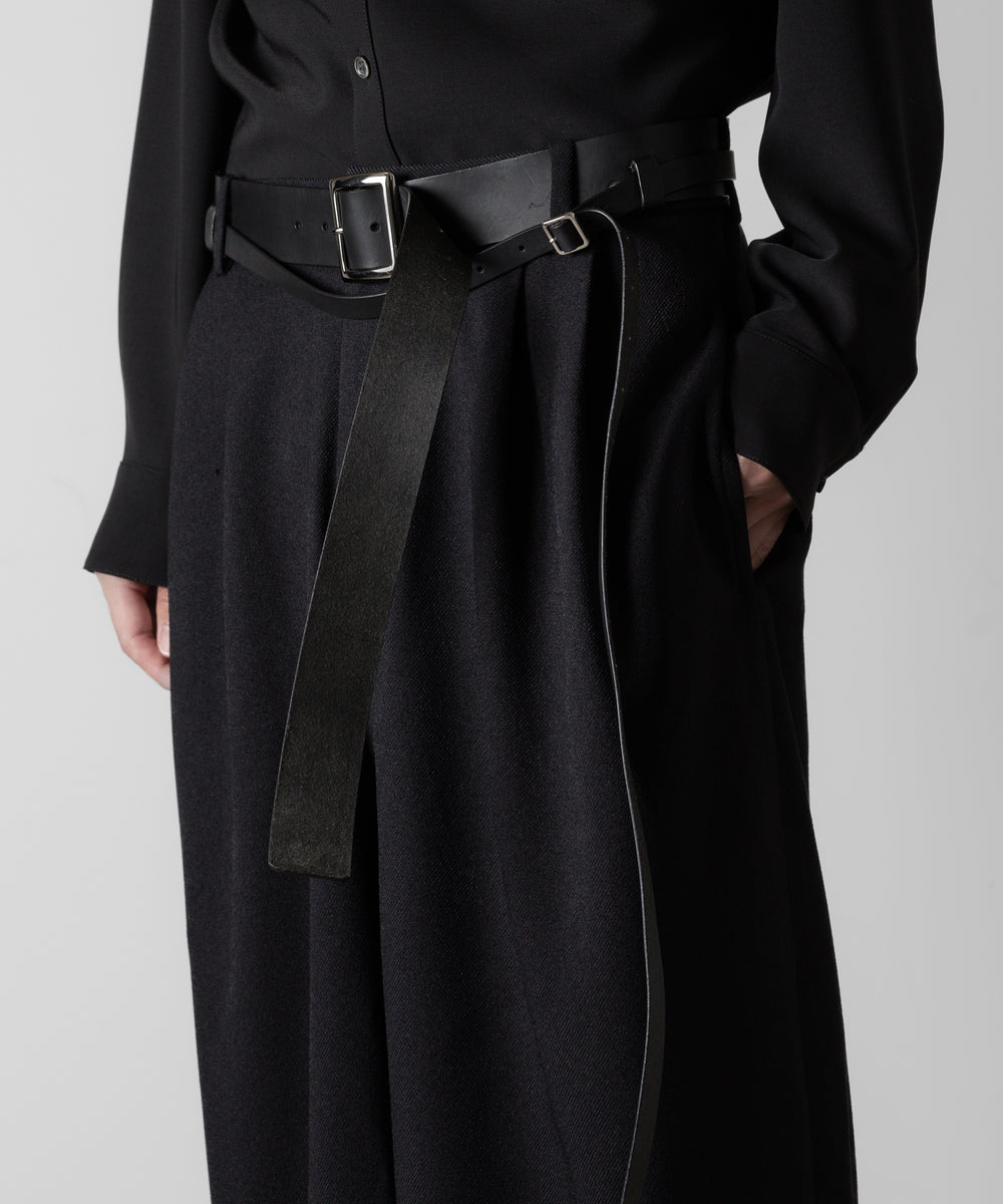 ato アトウのCOWHIDE DOUBLE BELT " WIDE "- BLACKの公式通販サイトsession福岡セレクトショップ