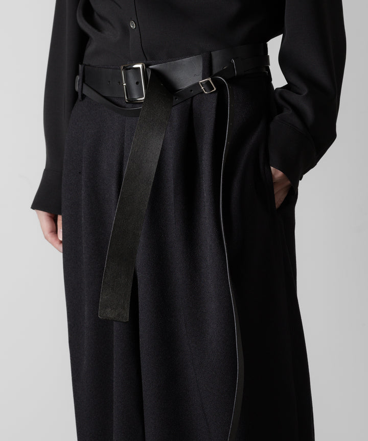 ato アトウのCOWHIDE DOUBLE BELT " WIDE "- BLACKの公式通販サイトsession福岡セレクトショップ