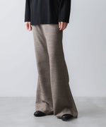 画像をギャラリービューアに読み込む, ato(アトウ)のSLUB TWEED FLAIR PANTS - BROWNの公式通販サイトsession福岡セレクトショップ
