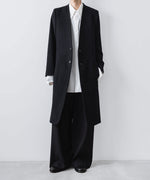 画像をギャラリービューアに読み込む, ato(アトウ)のSINGLE CHARME NO-COLLAR COAT - BLACKの公式通販サイトsession福岡セレクトショップ
