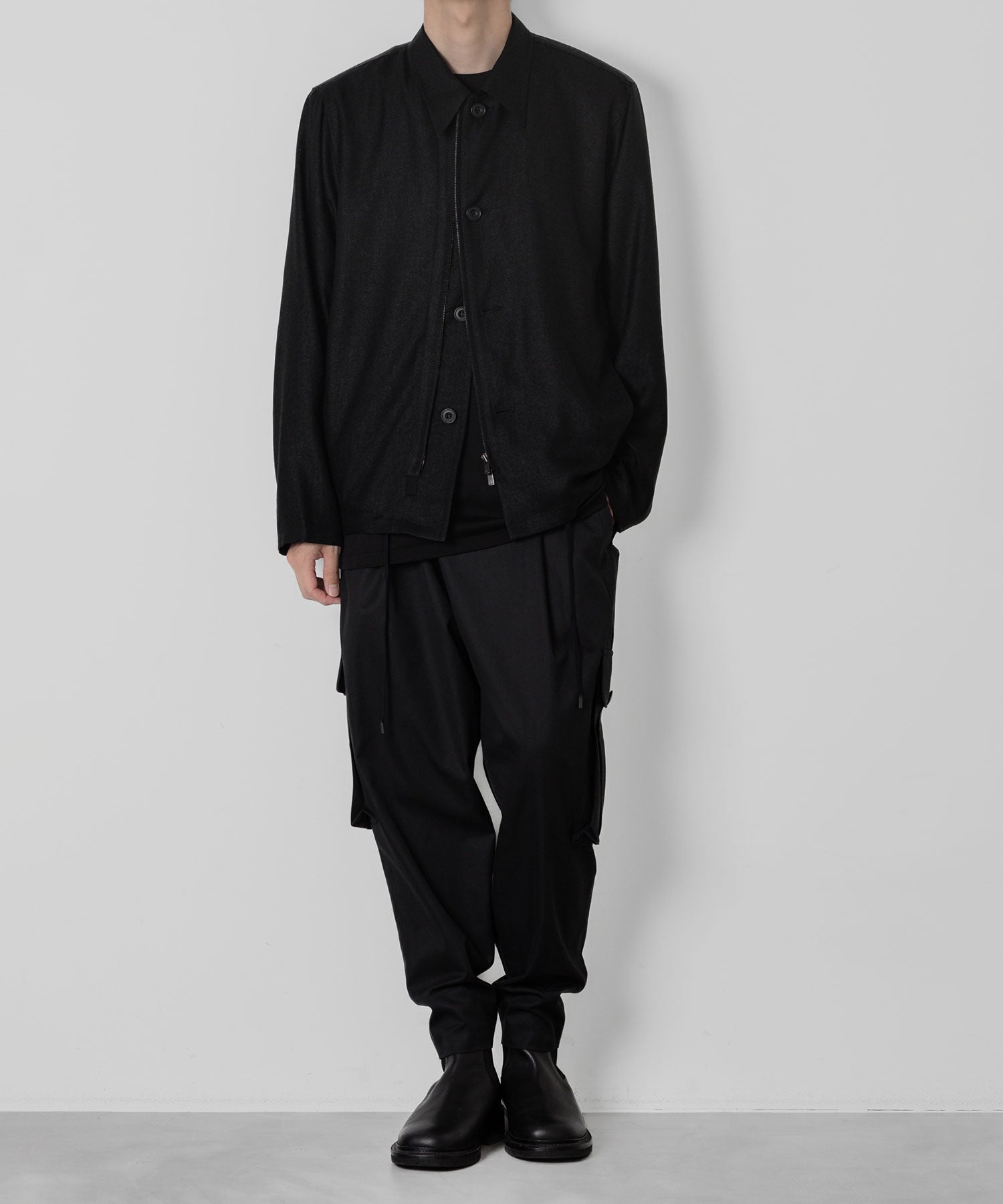 ato(アトウ)のCOTTON MILITARY PANTS - BLACKの公式通販サイトsession福岡セレクトショップ