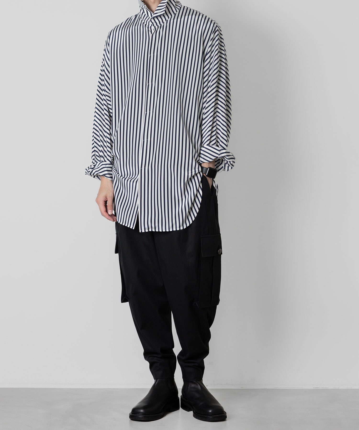 ato(アトウ)のCOTTON MILITARY PANTS - BLACKの公式通販サイトsession福岡セレクトショップ