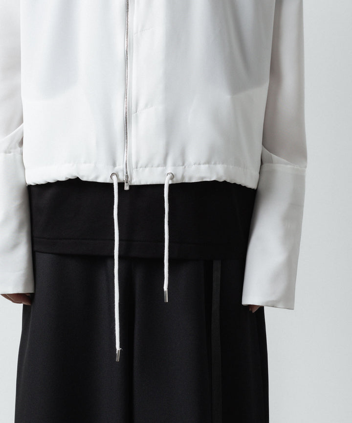 ato(アトウ)のDOUBLE CUFFS ZIP SHIRT - WHITEの公式通販サイトsession福岡セレクトショップ