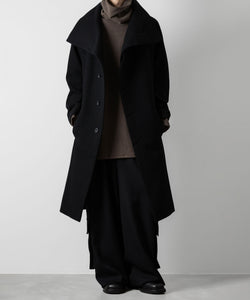 ato(アトウ)のENGLAND LAMB MELTON STAND COLLAR COAT - BLACKの公式通販サイトsession福岡セレクトショップ