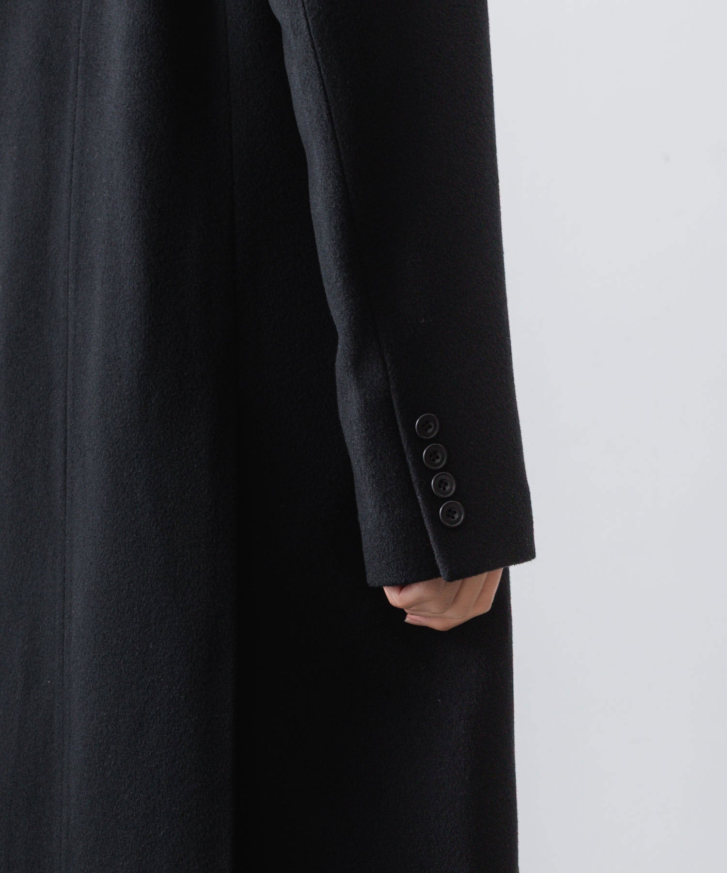 ato(アトウ)のSINGLE CHARME NO-COLLAR COAT - BLACKの公式通販サイトsession福岡セレクトショップ