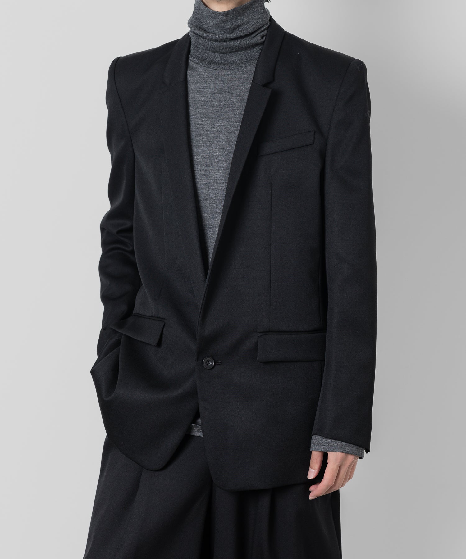 ato】WOOL TWILL 1B JACKET - BLACK | 公式通販サイト session(セッション)