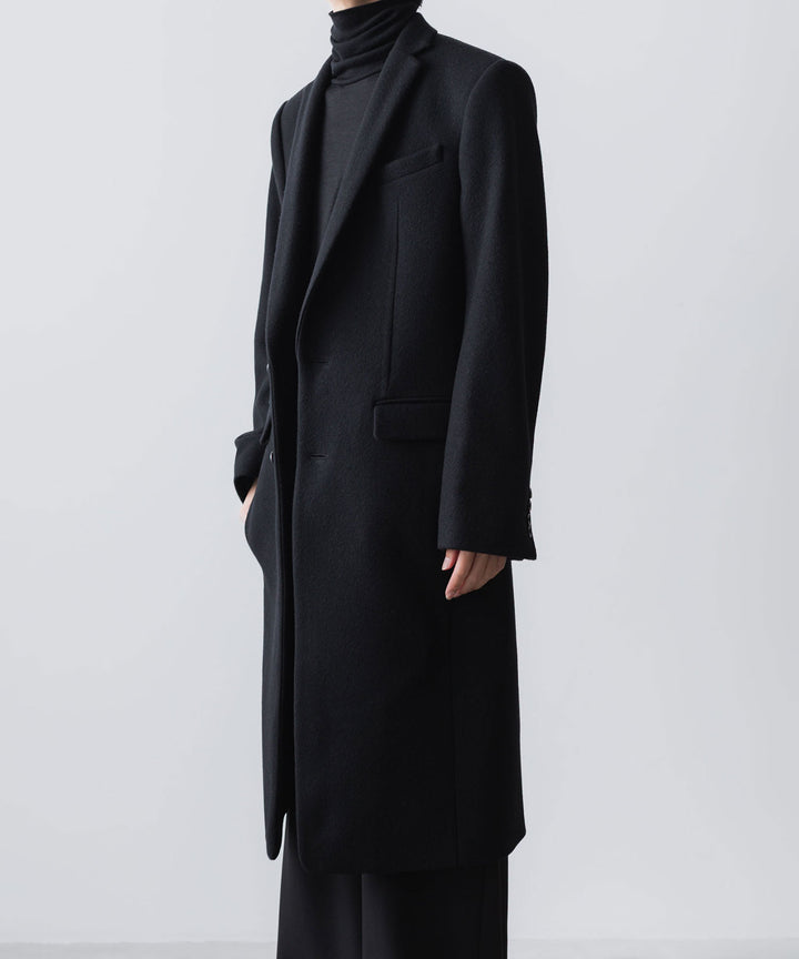 ato(アトウ)のENGLAND LAMB CHESTERFIELD COAT - BLACKの公式通販サイトsession福岡セレクトショップ