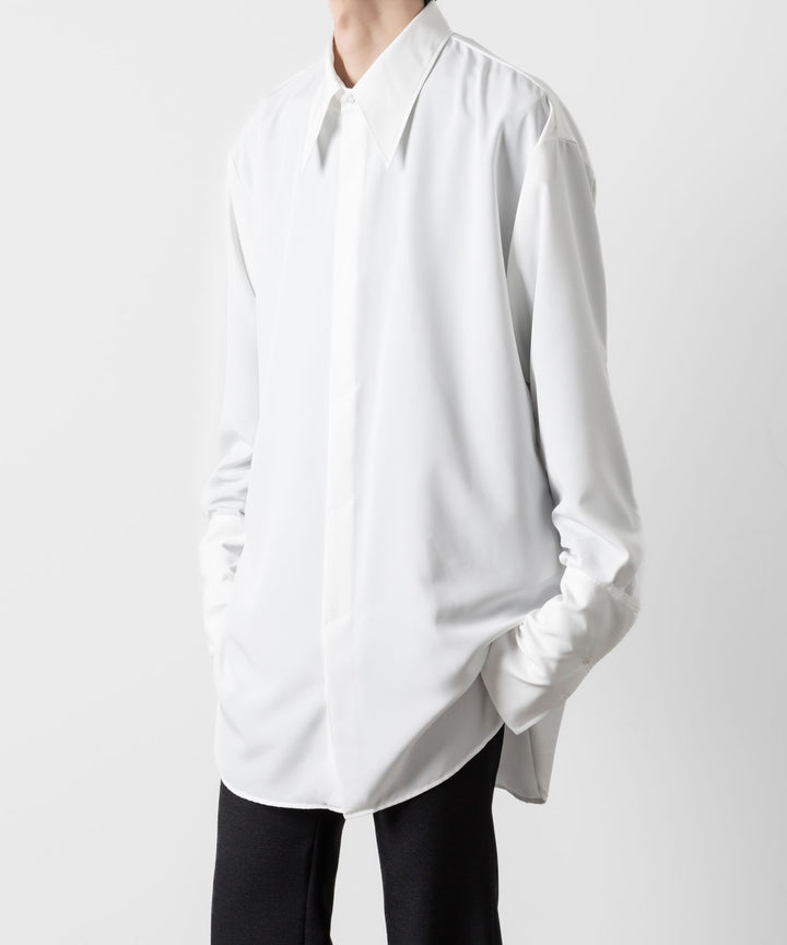 ato(アトウ)のOVERSIZED DOUBLE CUFFS SHIRT - WHITEの公式通販サイトsession福岡セレクトショップ