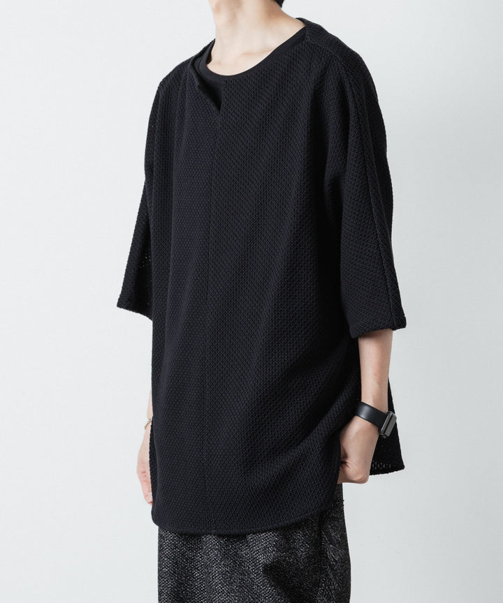 ato(アトウ)のCOTTON RUSSELL OVERSIZED TEE - BLACKの公式通販サイトsession福岡セレクトショップ