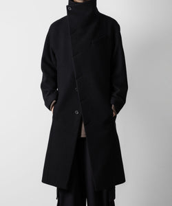 ato(アトウ)のENGLAND LAMB MELTON STAND COLLAR COAT - BLACKの公式通販サイトsession福岡セレクトショップ