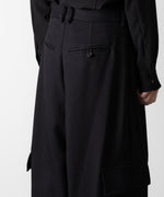 画像をギャラリービューアに読み込む, ato(アトウ)のDOUBLE POCKET WIDE PANTS - BLACKの公式通販サイトsession福岡セレクトショップ
