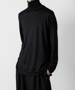 ato(アトウ)のWOOL JERSEY TURTLE NECK - BLACKの公式通販サイトsession福岡セレクトショップ