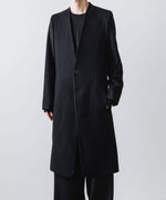 画像をギャラリービューアに読み込む, ato(アトウ)のSINGLE CHARME NO-COLLAR COAT - BLACKの公式通販サイトsession福岡セレクトショップ
