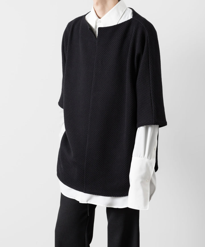 ato(アトウ)のCOTTON RUSSELL OVERSIZED TEE - BLACKの公式通販サイトsession福岡セレクトショップ