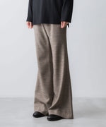 画像をギャラリービューアに読み込む, ato(アトウ)のSLUB TWEED FLAIR PANTS - BROWNの公式通販サイトsession福岡セレクトショップ
