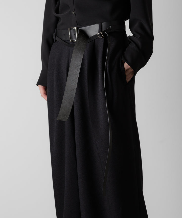 ato アトウのCOWHIDE DOUBLE BELT " WIDE "- BLACKの公式通販サイトsession福岡セレクトショップ