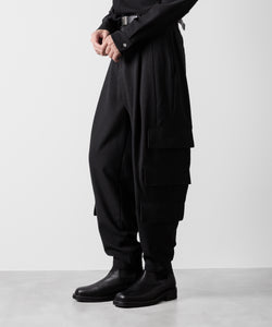 ato(アトウ)の3-PIECE MILITARY FLAP PANTS - BLACK公式通販サイトsession福岡セレクトショップ