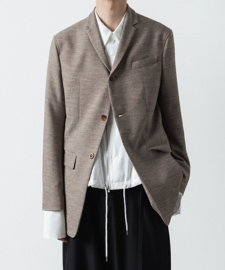 ato(アトウ)のDOUBLE CUFFS ZIP SHIRT - WHITEの公式通販サイトsession福岡セレクトショップ