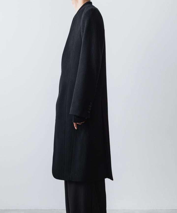ato(アトウ)のSINGLE CHARME NO-COLLAR COAT - BLACKの公式通販サイトsession福岡セレクトショップ