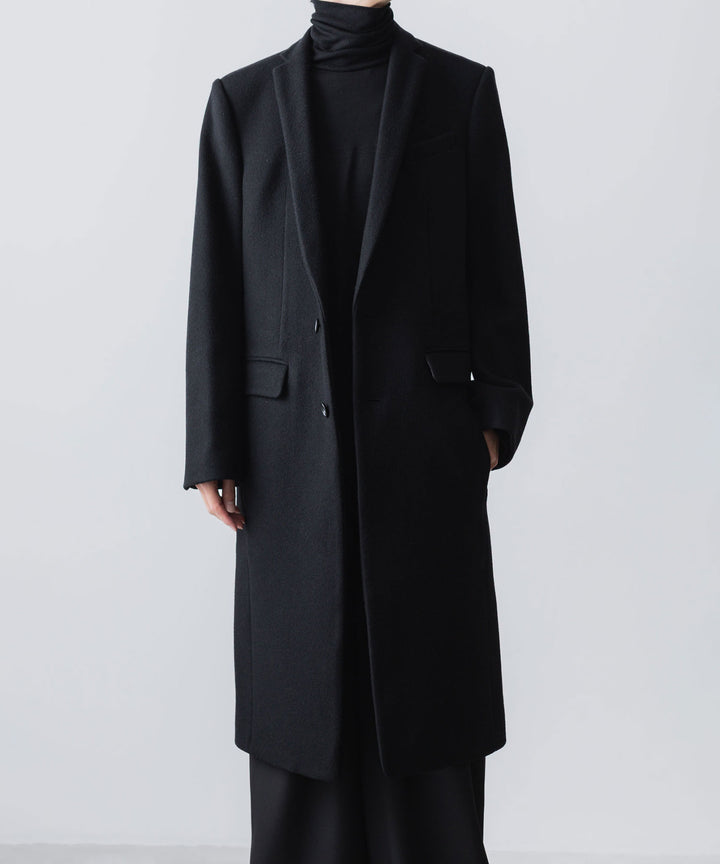 ato(アトウ)のENGLAND LAMB CHESTERFIELD COAT - BLACKの公式通販サイトsession福岡セレクトショップ