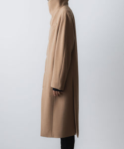 ato】ENGLAND LAMB MELTON STAND COLLAR COAT - D.BEIGE | 公式通販