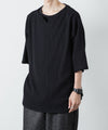 【ato】　COTTON RUSSELL OVERSIZED TEE - BLACK