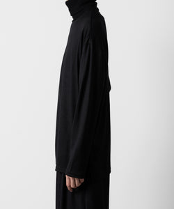 ato(アトウ)のWOOL JERSEY TURTLE NECK - BLACKの公式通販サイトsession福岡セレクトショップ