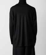 画像をギャラリービューアに読み込む, ato(アトウ)のWOOL JERSEY TURTLE NECK - BLACKの公式通販サイトsession福岡セレクトショップ
