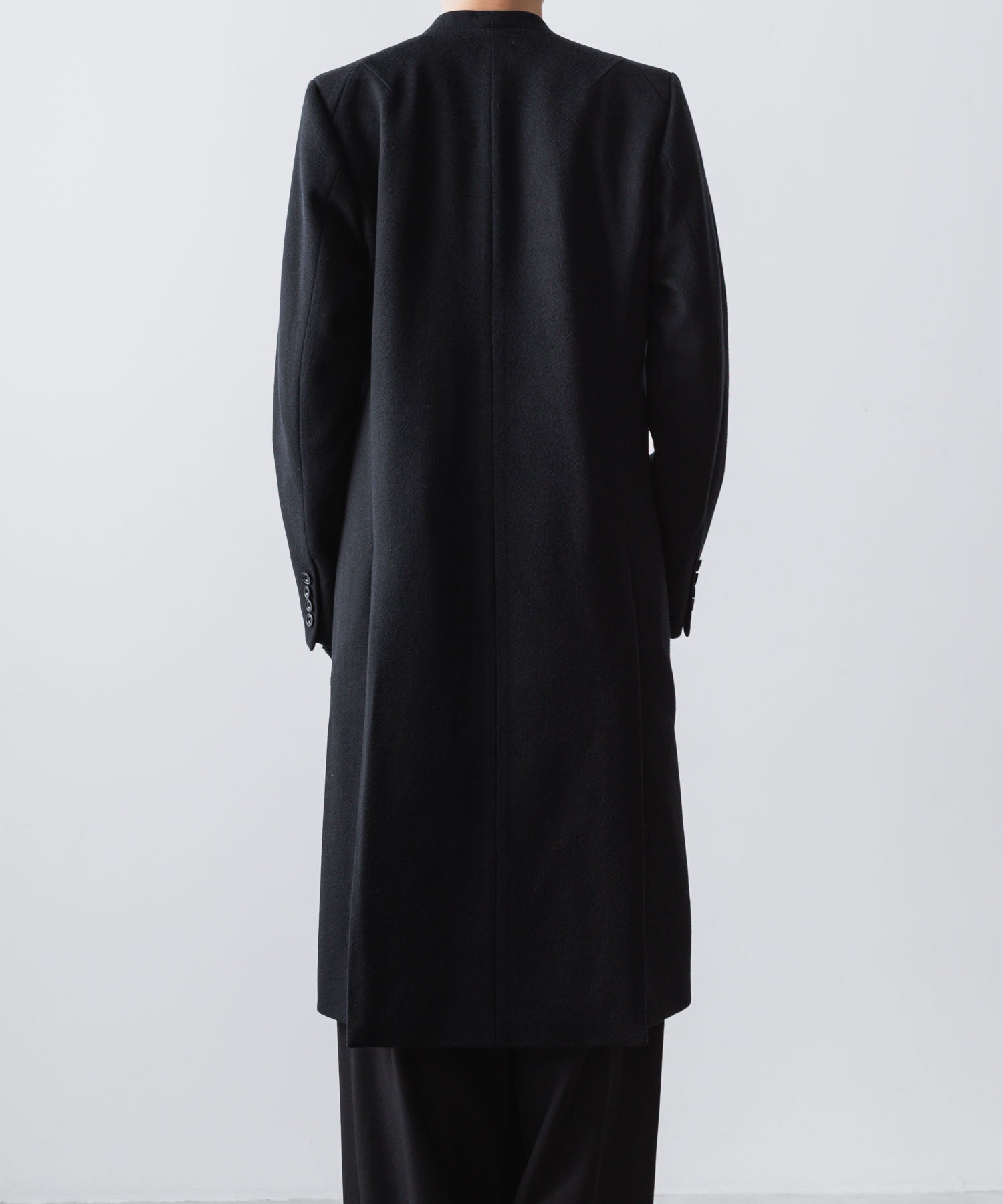 ato(アトウ)のSINGLE CHARME NO-COLLAR COAT - BLACKの公式通販サイトsession福岡セレクトショップ