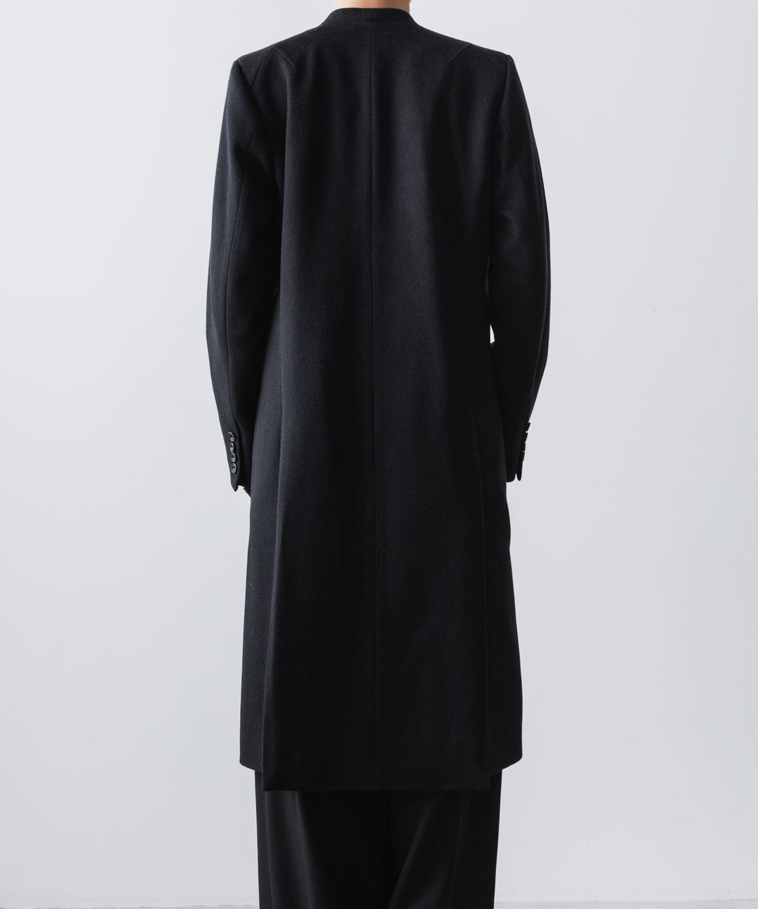 ato(アトウ)のSINGLE CHARME NO-COLLAR COAT - BLACKの公式通販サイトsession福岡セレクトショップ