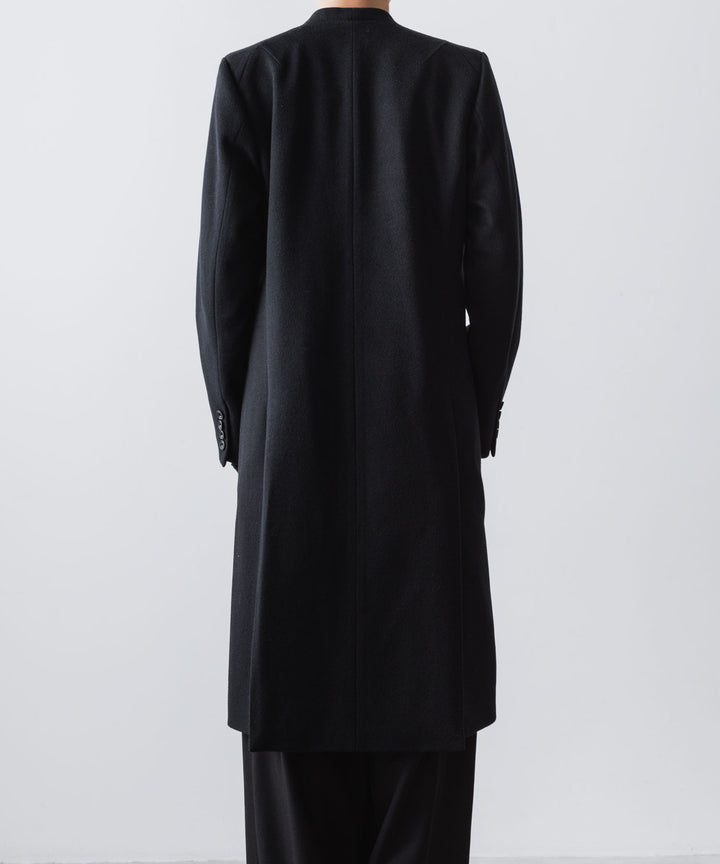ato(アトウ)のSINGLE CHARME NO-COLLAR COAT - BLACKの公式通販サイトsession福岡セレクトショップ