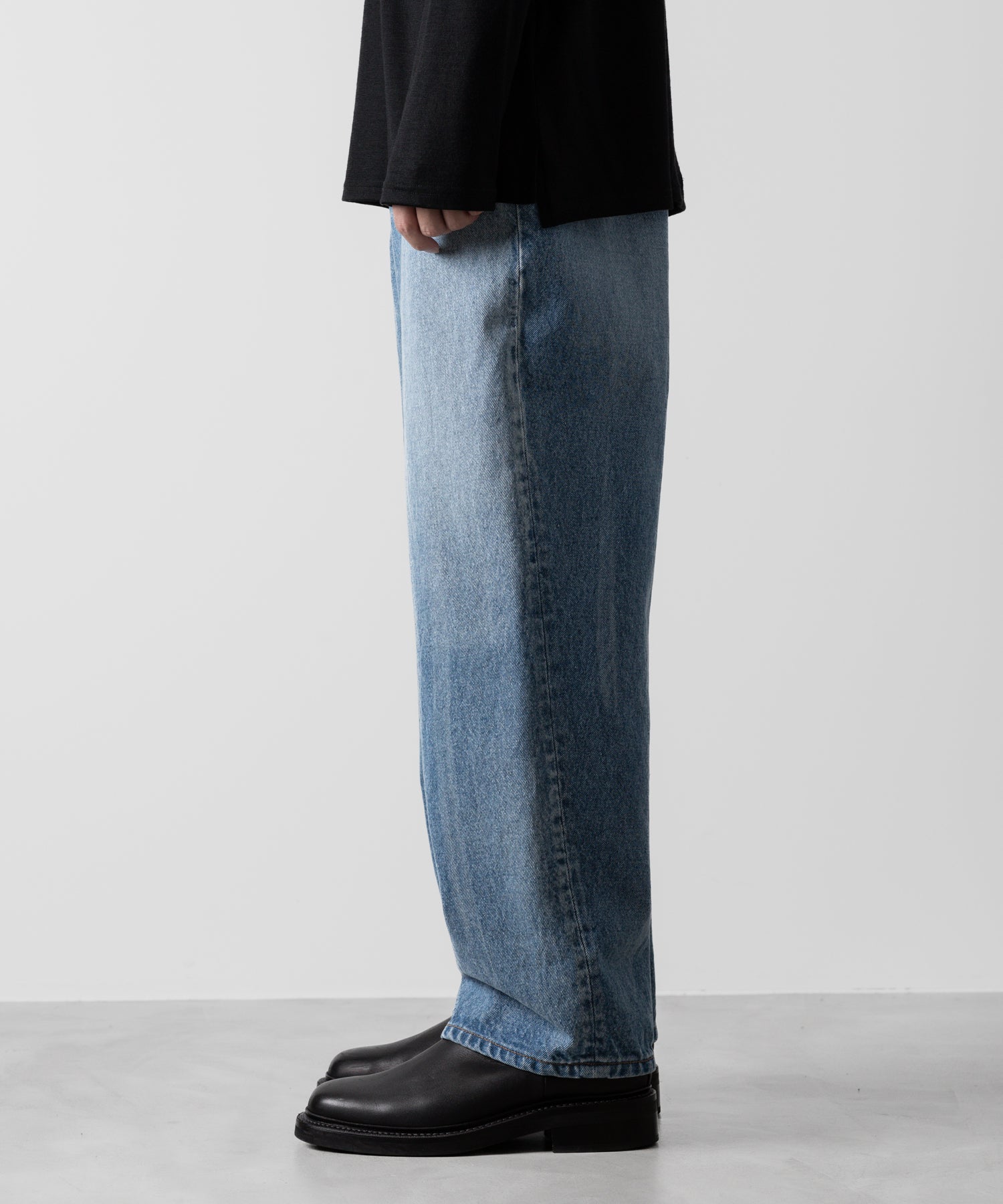 ato(アトウ)のWASHED WIDE 14oz DENIM - NAVY公式通販サイトsession福岡セレクトショップ