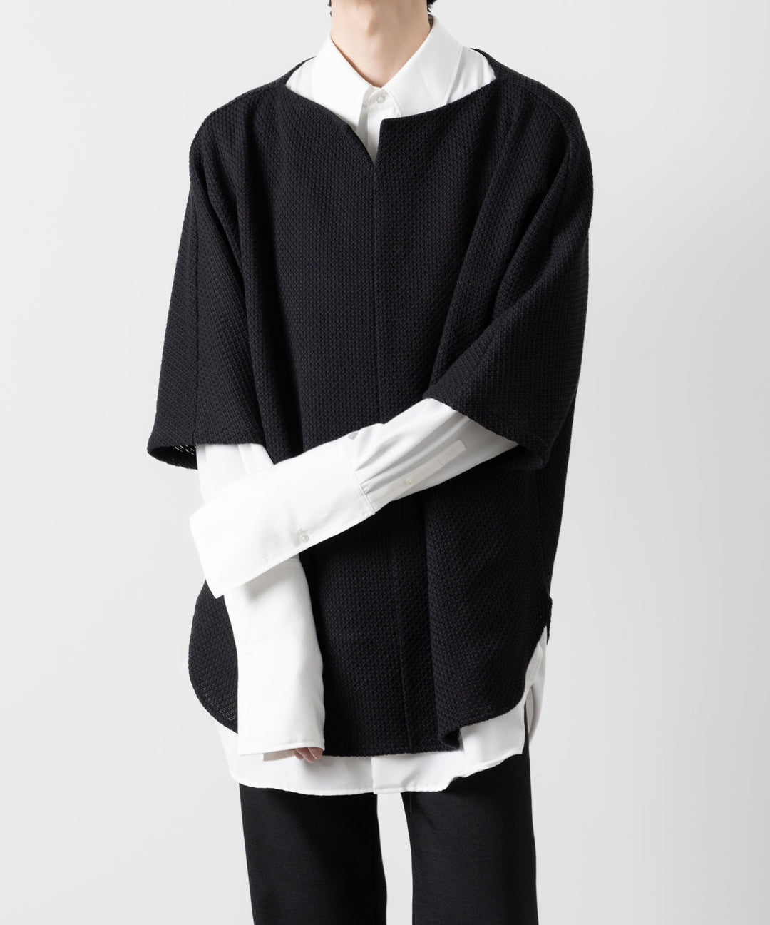 ato(アトウ)のCOTTON RUSSELL OVERSIZED TEE - BLACKの公式通販サイトsession福岡セレクトショップ
