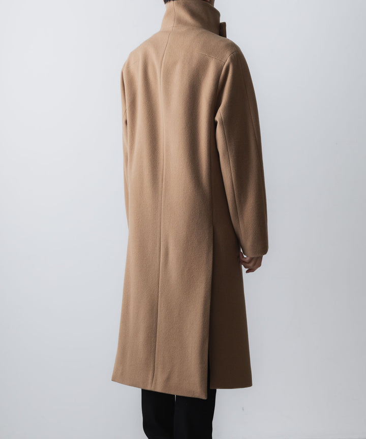 ato(アトウ)のENGLAND LAMB MELTON STAND COLLAR COAT - D.BEIGEの公式通販サイトsession福岡セレクトショップ