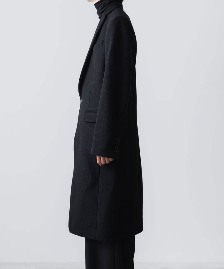 ato(アトウ)のENGLAND LAMB CHESTERFIELD COAT - BLACKの公式通販サイトsession福岡セレクトショップ