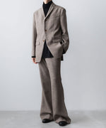 画像をギャラリービューアに読み込む, ato(アトウ)のSLUB TWEED FLAIR PANTS - BROWNの公式通販サイトsession福岡セレクトショップ
