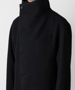 画像をギャラリービューアに読み込む, ato(アトウ)のENGLAND LAMB MELTON STAND COLLAR COAT - BLACKの公式通販サイトsession福岡セレクトショップ
