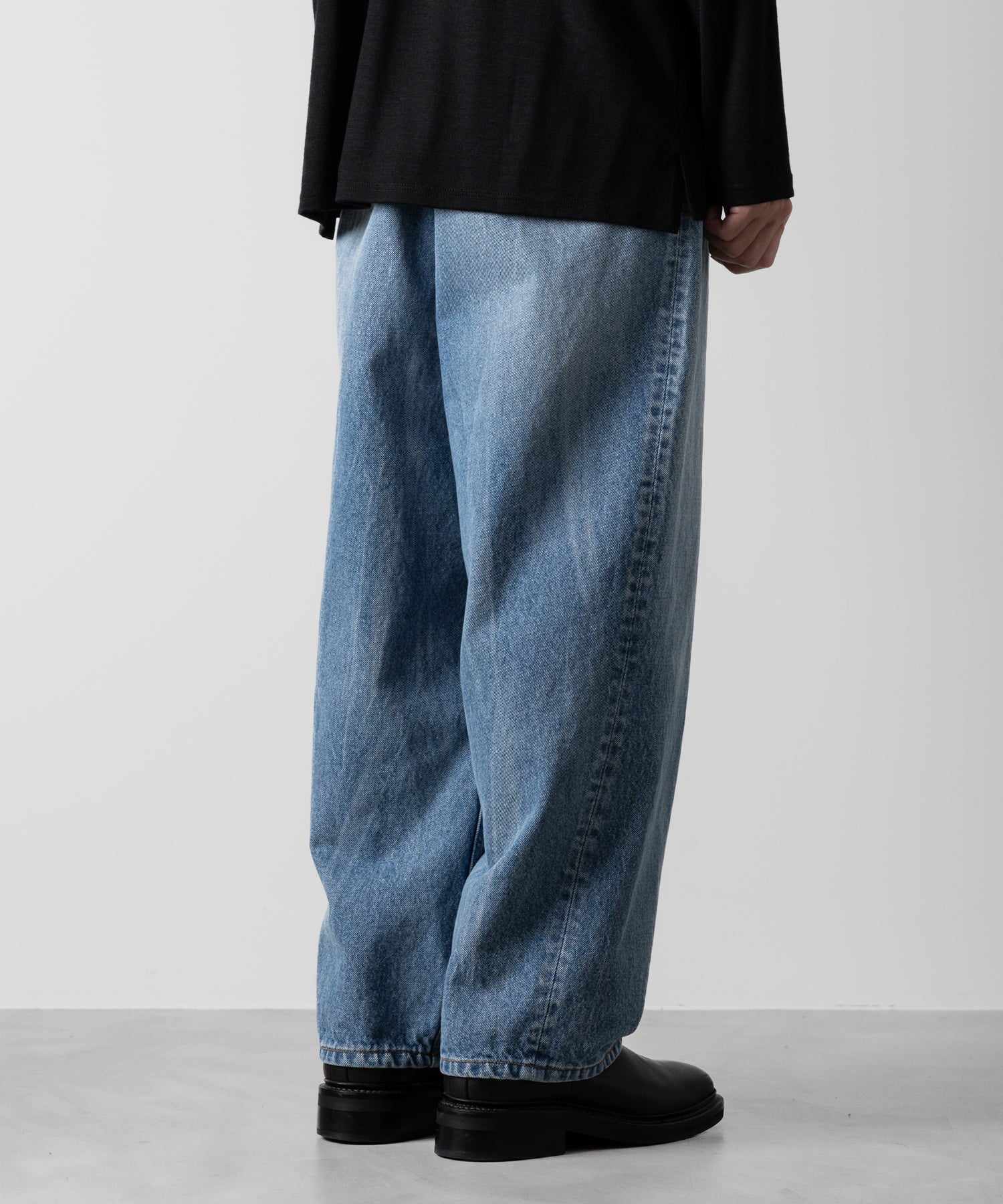 ato(アトウ)のWASHED WIDE 14oz DENIM - NAVY公式通販サイトsession福岡セレクトショップ