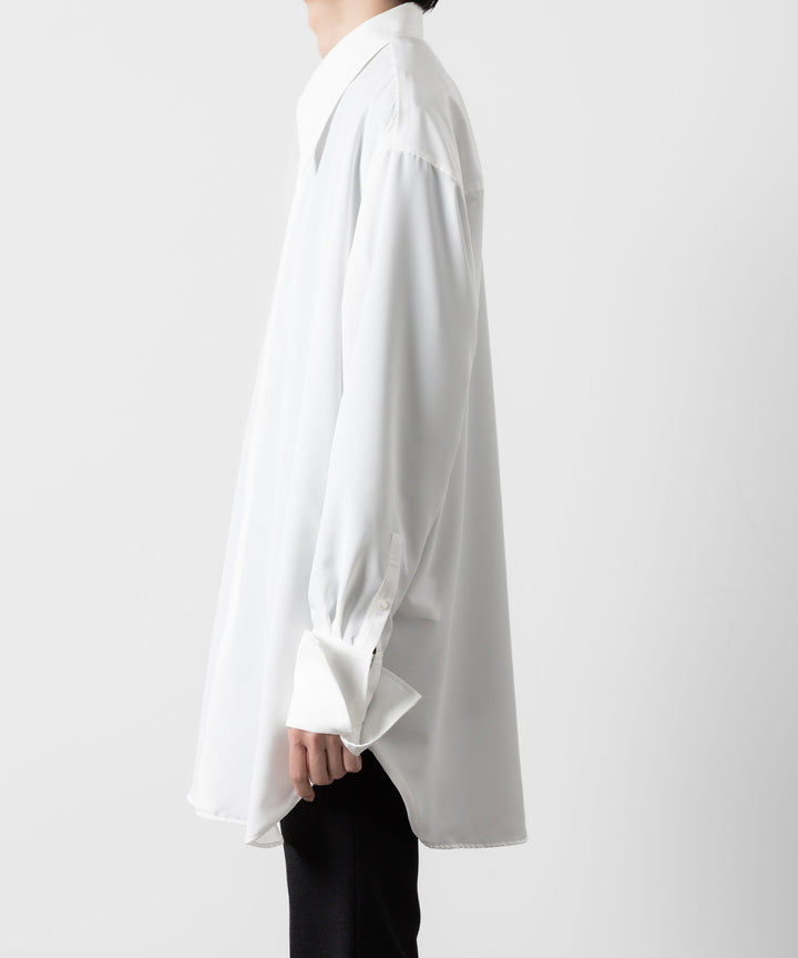 ato(アトウ)のOVERSIZED DOUBLE CUFFS SHIRT - WHITEの公式通販サイトsession福岡セレクトショップ