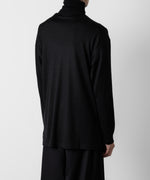 画像をギャラリービューアに読み込む, ato(アトウ)のWOOL JERSEY TURTLE NECK - BLACKの公式通販サイトsession福岡セレクトショップ
