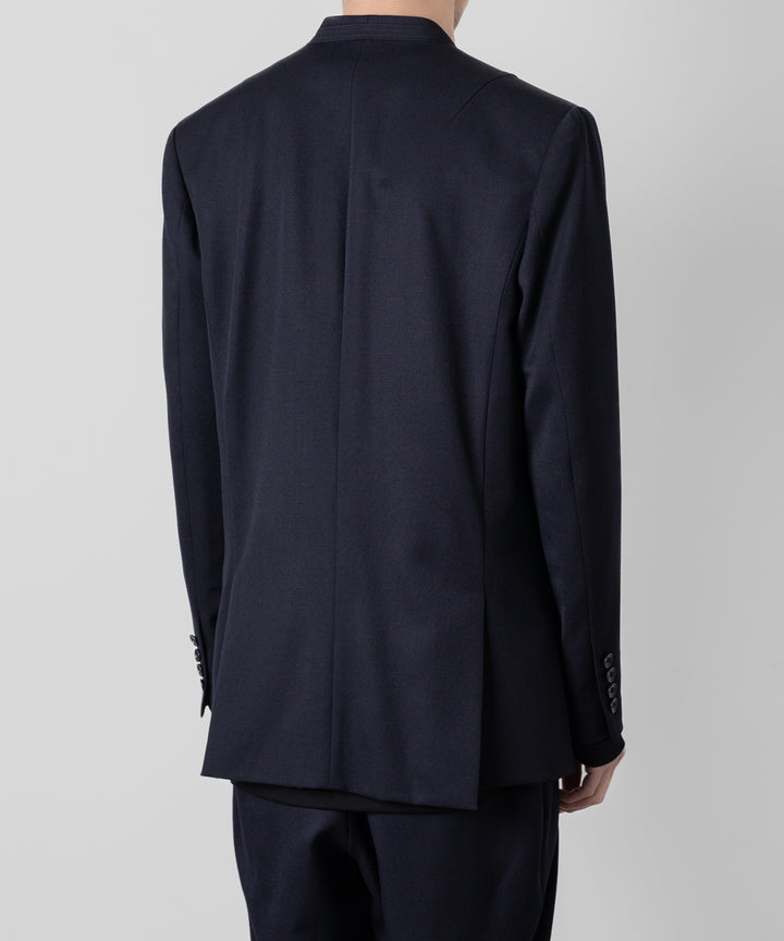 【ato】ato(アトウ)のWOOL TWILL NO COLLAR JACKET - NAVY 公式通販サイトsession福岡セレクトショップ