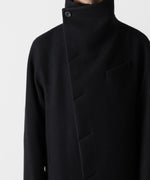 画像をギャラリービューアに読み込む, ato(アトウ)のENGLAND LAMB MELTON STAND COLLAR COAT - BLACKの公式通販サイトsession福岡セレクトショップ
