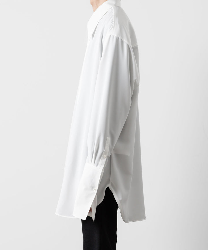ato(アトウ)のOVERSIZED DOUBLE CUFFS SHIRT - WHITEの公式通販サイトsession福岡セレクトショップ