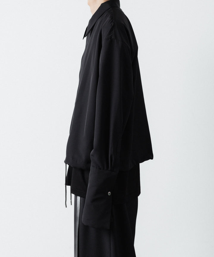 ato(アトウ)のDOUBLE CUFFS ZIP SHIRT - BLACKの公式通販サイトsession福岡セレクトショップ