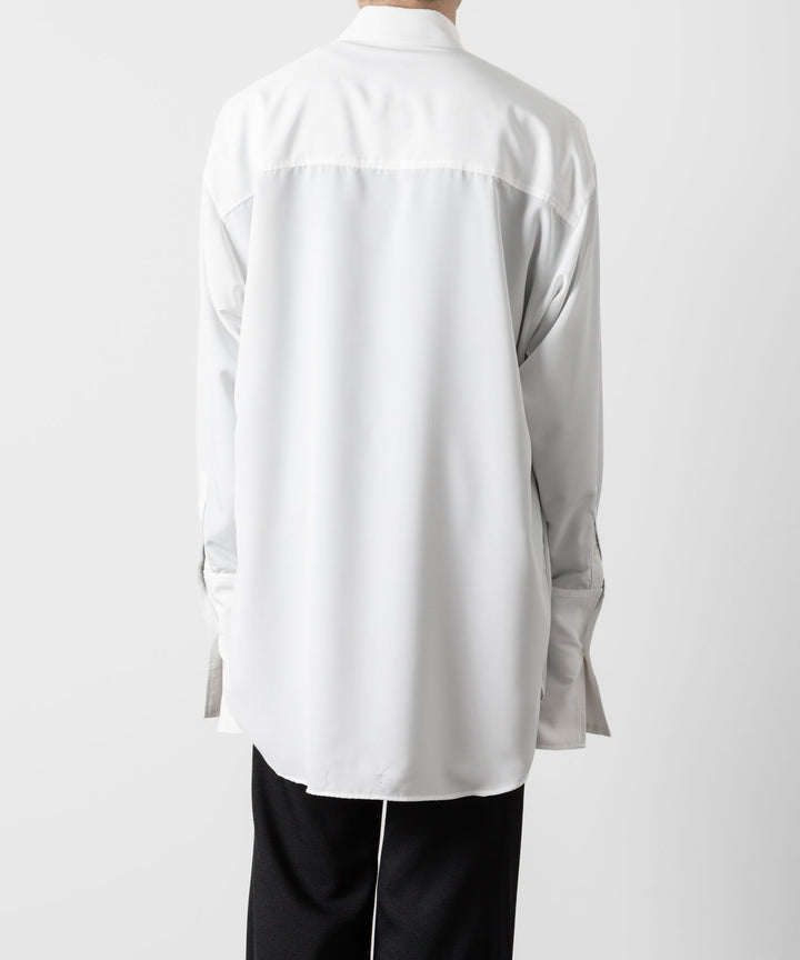 ato(アトウ)のOVERSIZED DOUBLE CUFFS SHIRT - WHITEの公式通販サイトsession福岡セレクトショップ